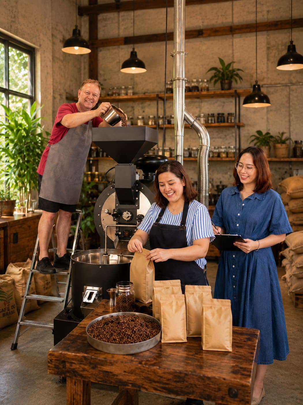 Best Time Coffee roastery and team