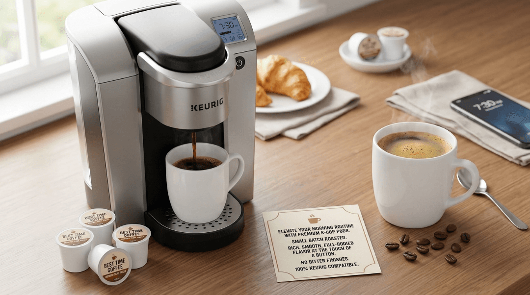 Best Time Coffee K-Cup | Premium Medium-Dark Roast