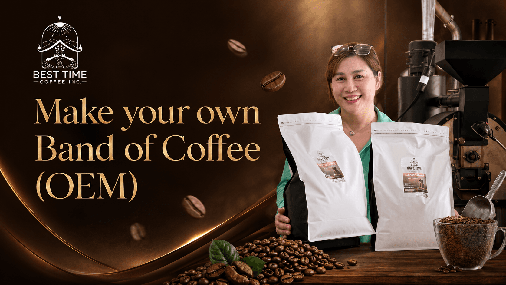 OEM Coffee Roasting & Private Label Solutions — Best Time Coffee service